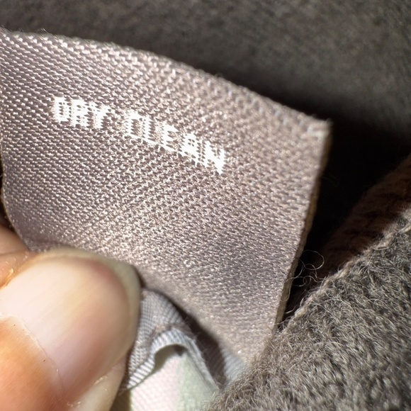 Kenar Wool Blend Reversible Cardigan Gray Beige Size Large Lagenlook - Picture 11 of 14